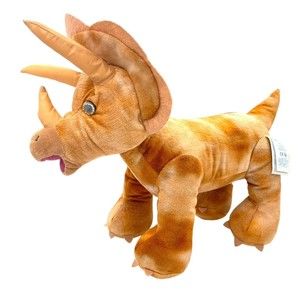 Build a Bear BAB Triceratops Dinosaur Plush 2016 17" Stuffed Animal Gold Bronze